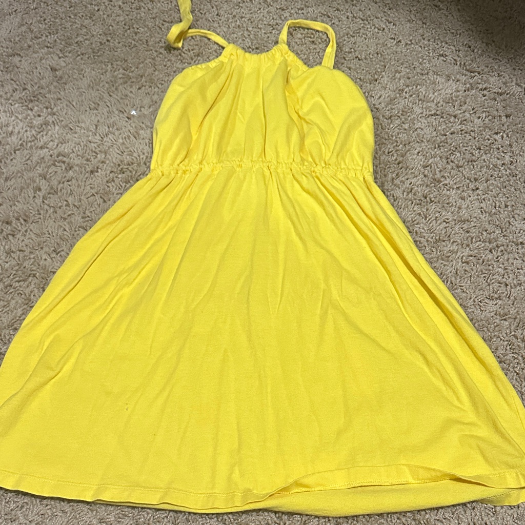 Copper Key Bright Yellow Casual Halter Top